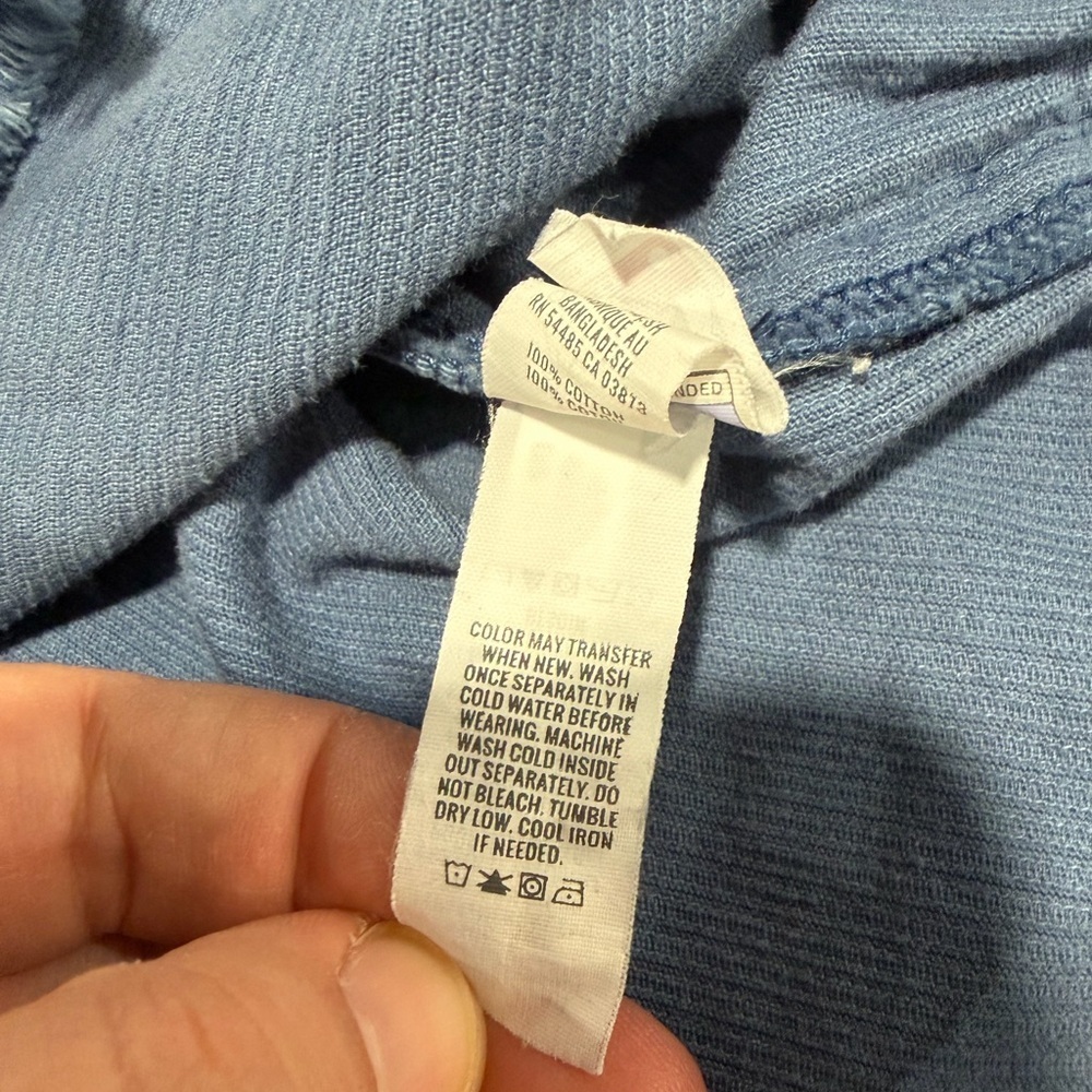 2/$25 Aerie Blue Textured Corduroy Long Sleeve Half Zip Tunic Shacket Top - Picture 10 of 10